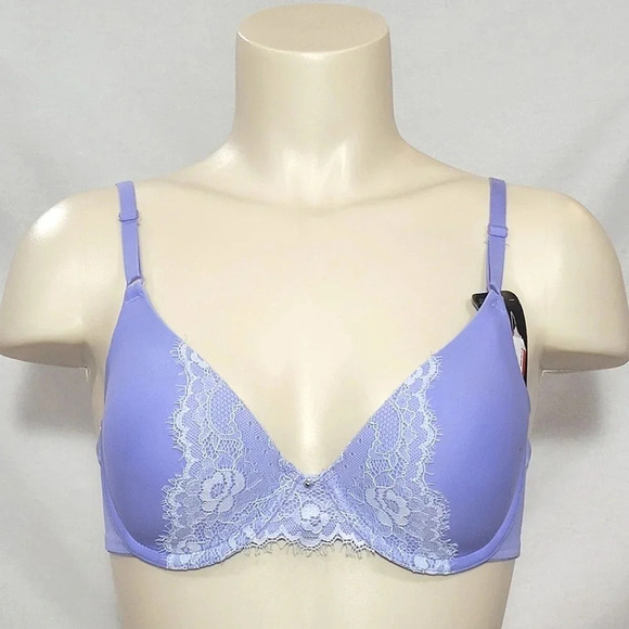 36B Maidenform One Fab Fit Butterfly Lace UW Bra Blue NWT - Picture 1 of 3